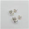 Image 1 : STERLING SILVER NATURAL GREEN AMETHYST EARRING, RETAIL $350.00.