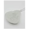 Image 1 : STERLING SILVER NATURAL JADEITE LAUGHING BUDDHA PENDANT WITH STERLING SILVER CHAIN, RETAIL $350.00.
