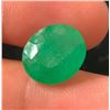 Image 2 : ($6,780 APPRAISAL) - 6 CT AUTHENTICATED EMERALD GEMSTONE