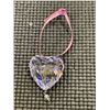 Image 2 : SWAROVSKI CRYSTAL PINK HEART ORNAMENT