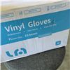 Image 2 : CASE OF NEW VINYL GLOVES SIZE MEDIUM 1000CT