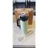 Image 1 : 3 NEW 30OZ TUMBLER, STAINLESS STEEL, VACUUM INSULATED MUG