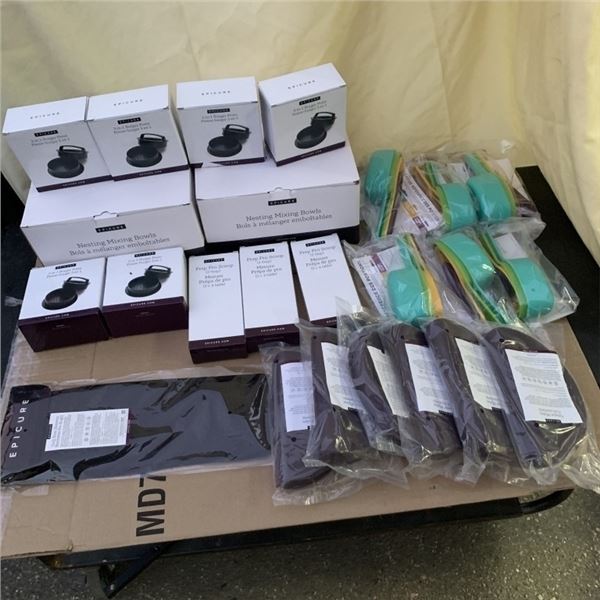 LOT OF NEW EPICURE COOKING SUPPLIES