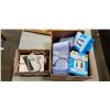 Image 1 : EOKEIY PROJECTOR AND BOX OF ASSORTED ELECTRONICS