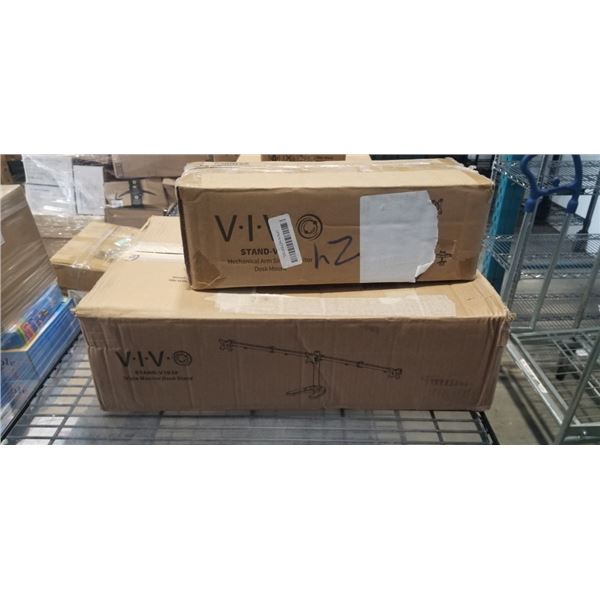 VIVO TRIPLE MONITOR DESK STAND AND SINGLE MONITOR DESK MOUNT