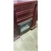 Image 2 : FIREPLACE MANTLE WITH ELECTRIC INSERT