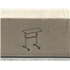 Image 2 : VIVO BLACK ROLLING ADJUSTABLE HEIGHT CART