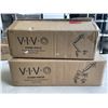 Image 1 : VIVO DUAL ARM AND SINGLE ARM MECHANICAL MONITOR DESK MOUNTS