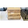 Image 1 : VIVO WHITE PNEUMATIC SINGLE MONITOR DESK MOUNT, SINGLE MONITOR EXTRA TALL DESK MOUNT, AND OFFICE CHA
