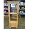 Image 1 : 6-FT TALL HUBER HERITAGE FURNITURE DISPLAY CABINET WITH CUPBOARD