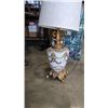 Image 2 : TABLE LAMP WITH HANGING CRYSTALS