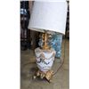 Image 3 : TABLE LAMP WITH HANGING CRYSTALS