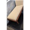 Image 2 : WOOD AND UPHOLSTERED LOUNGE CHAIR