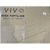 Image 2 : VIVO BLACK 71 X 30 INCH ELECTRIC SIT TO STAND DESK WITH BLACK DUAL MOTOR ELECTRIC DESK FRAME