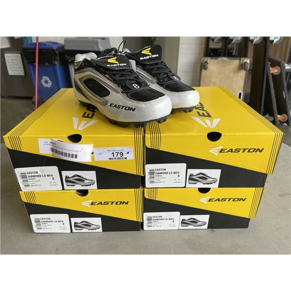4 PAIRS OF NEW SPORTS CLEATS SIZE 8 WOMENS