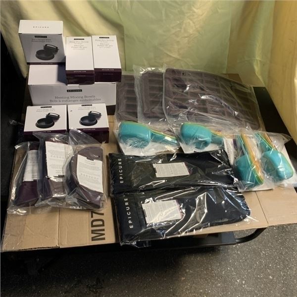 LOT OF NEW EPICURE COOKING SUPPLIES