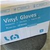 Image 2 : CASE OF NEW VINYL GLOVES SIZE MEDIUM 1000CT