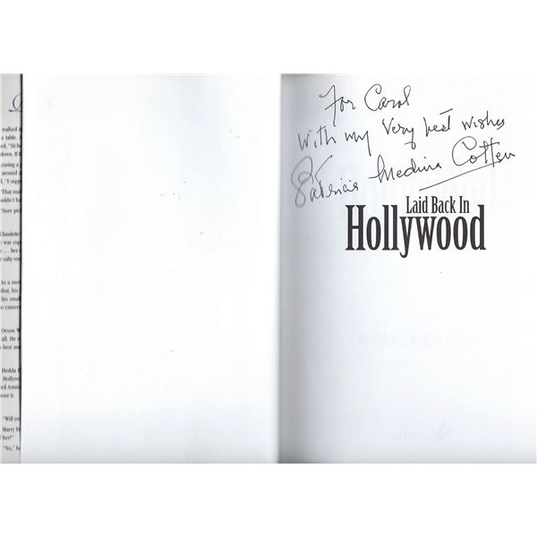 Patricia Medina Cotten signed book