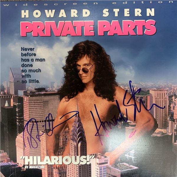 Private Parts cast signed laser disc. GFA Authenticated