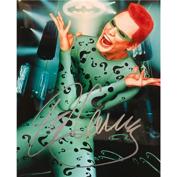 Batman Forever Jim Carrey Signed Movie Photo