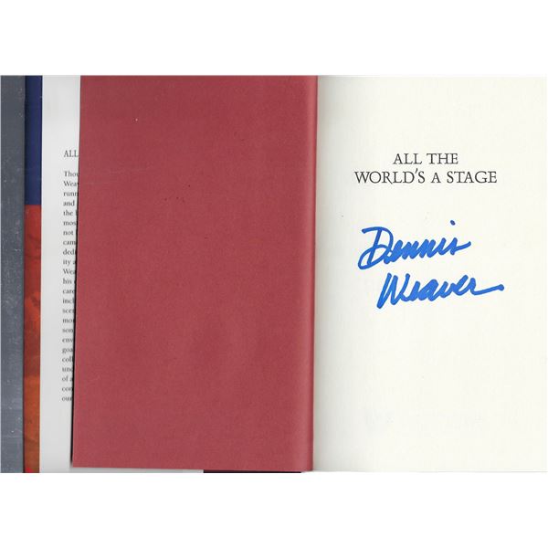 Dennis Weaver signed book