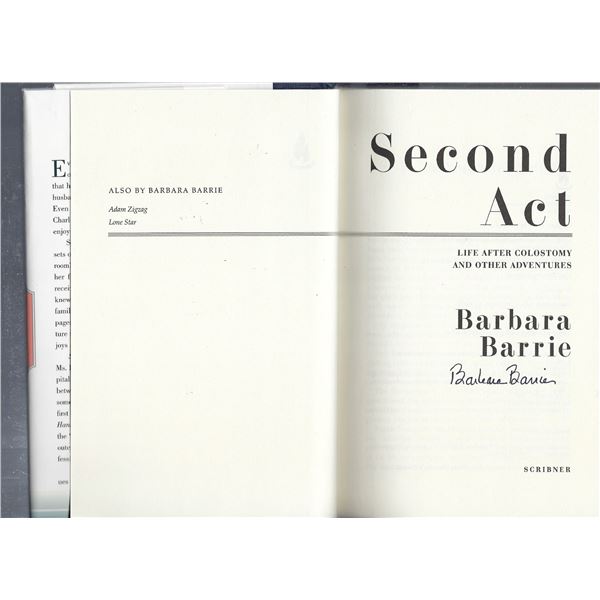 Barbara Barrie signed book
