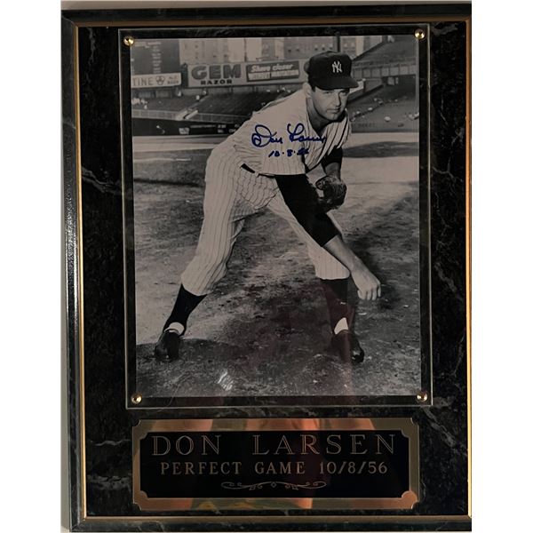 Don Larsen signed photo