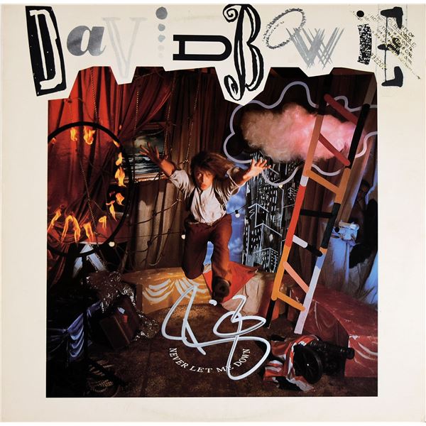 David Bowie Never Let Me Down signed album