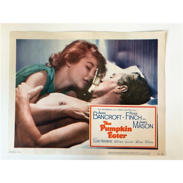 The Pumpkin Eater original 1964 vintage lobby card
