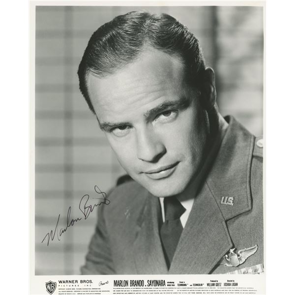 Marlon Brando signed "Sayonara" movie photo