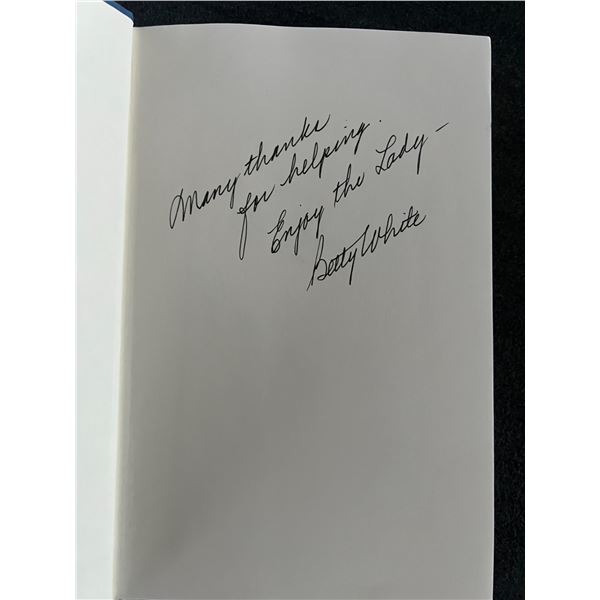 The Leading Lady: Dinah's Story signed book autographed by Betty White