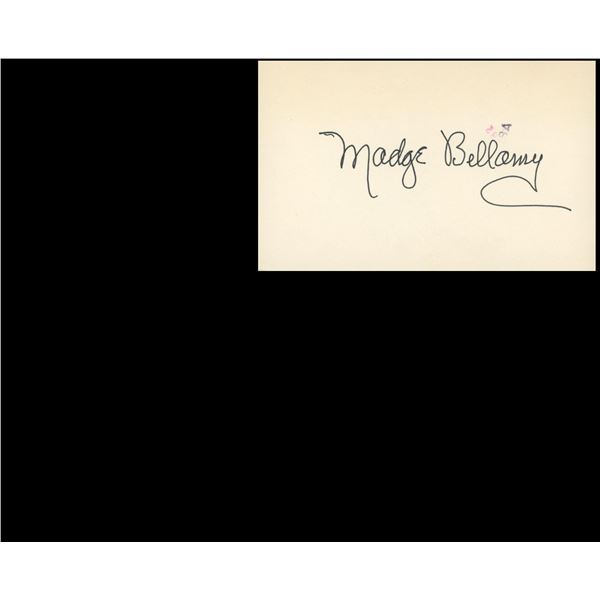 White Zombie Madge Bellamy signature cut