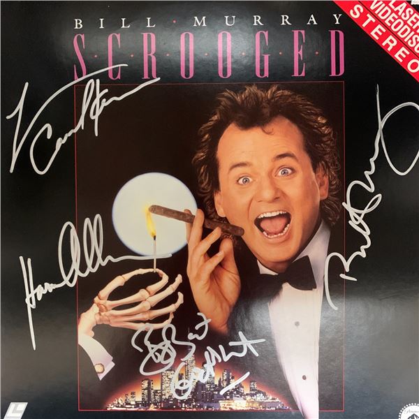 Scrooged cast signed laser disc
