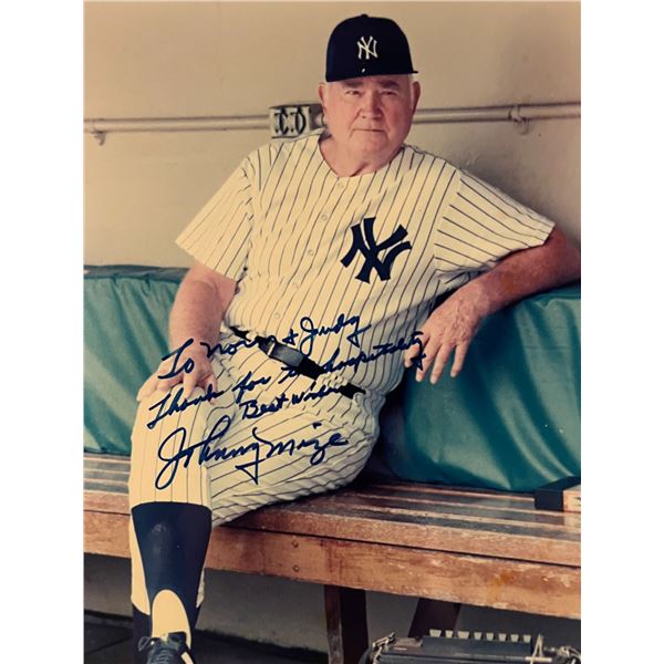 Johnny Mize signed photo