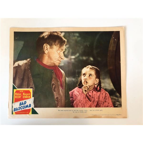 Bad Bascomb original 1946 vintage lobby card