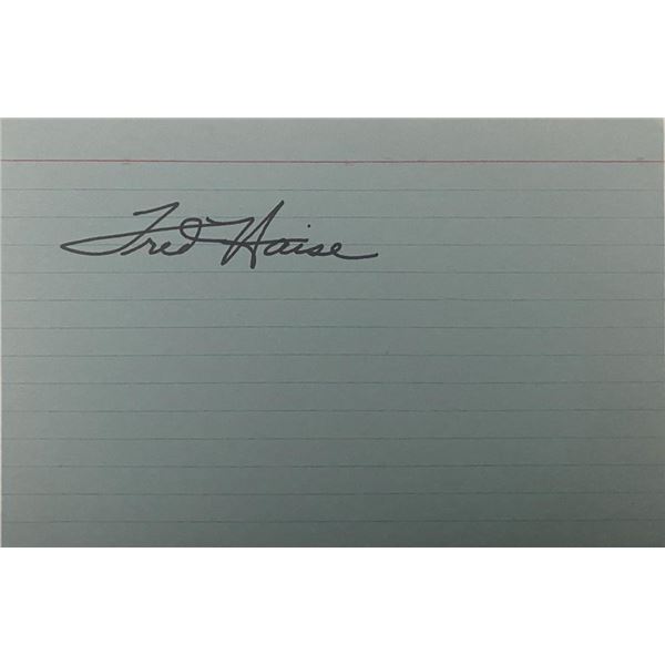 NASA Astronaut Fred Haise Signature