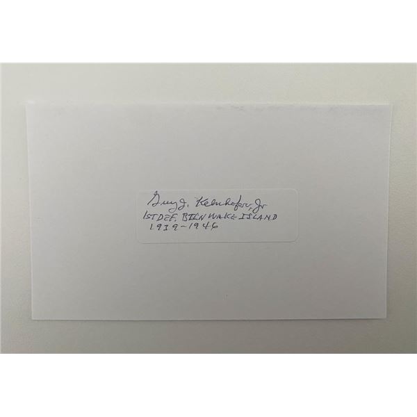 USMC Guy Kelnhofer Jr signed cut