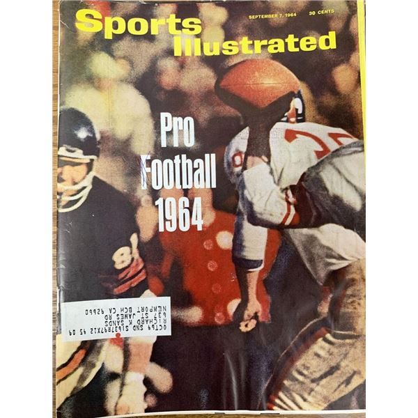 Sports Illustrated Magazine Pro Football 1964 Issue