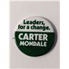 Image 1 : Carter Mondale Leaders For A Change Presidential Vintage Campaign Pin