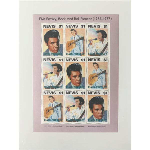 Elvis Presley 15th Anniversary Stamp Set - Nevis