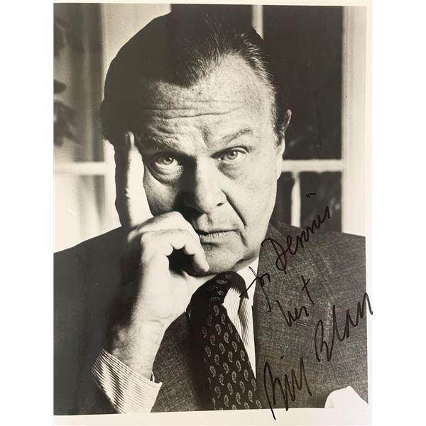 Designer Bill Blass signed photo