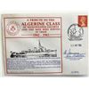 Image 1 : WWII HMS Algerine Tribute Commemorative Cover Signed by 2 Survivors
