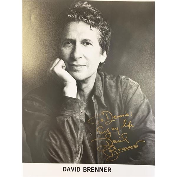 Comedian David Brenner signed photo
