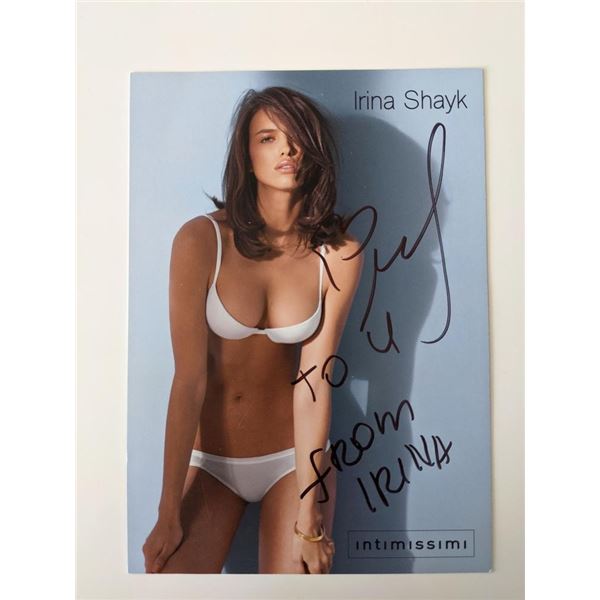 Sports Illustrated Swimsuit Model Irina Shayk signed photo card