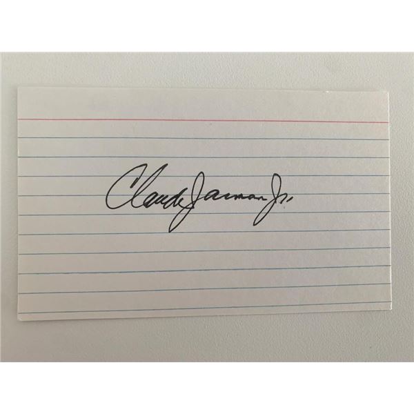 Claude Jarman Jr. original signature