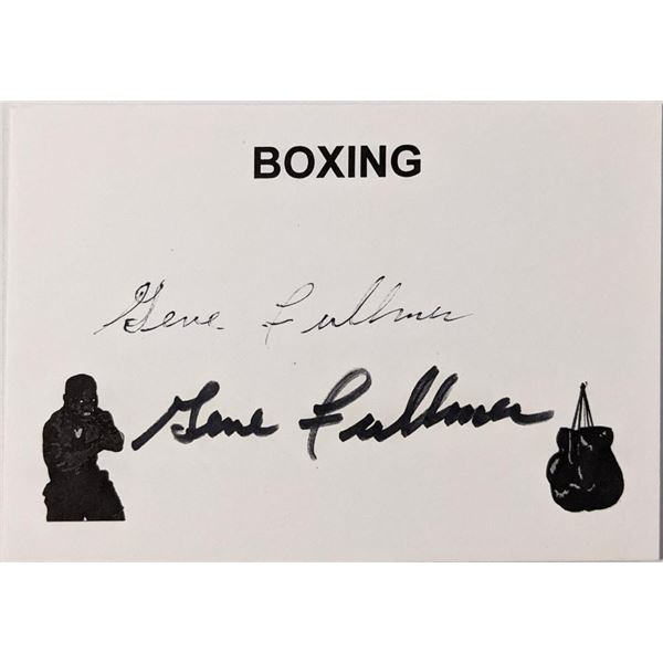 Boxing HOF Gene Fullmer autograph