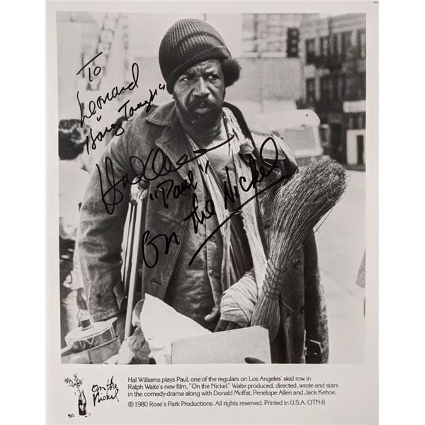 On The Nickel Hal Williams signed movie photo