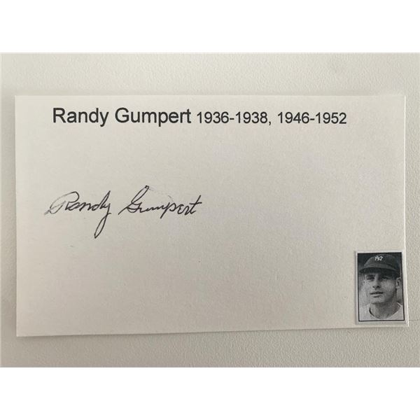 Randy Gumpert original signature
