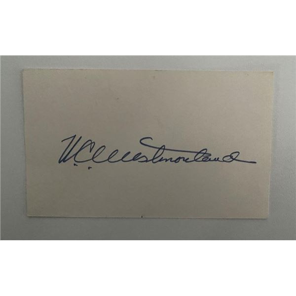 United States Army general William Westmoreland signature cut