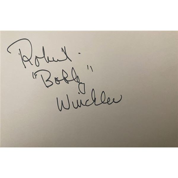 Robert "Bobby"  Winkler Signature